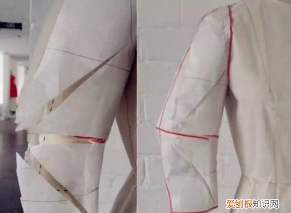 袖子的裁剪方法，一片插肩袖的裁剪方法