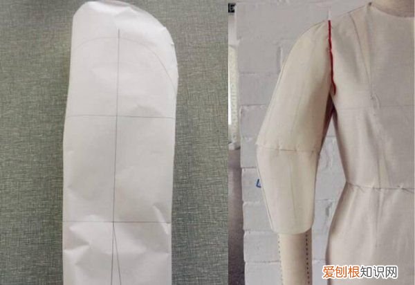 袖子的裁剪方法，一片插肩袖的裁剪方法