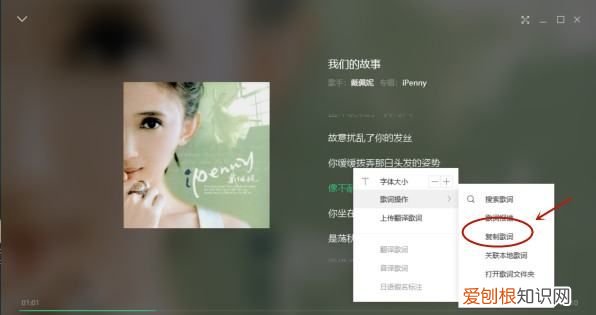 怎么复制qq音乐歌词，怎样把qq音乐歌词复制粘贴