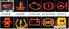 汽车警示灯标志图解，车上出现油壶的标志是什么意思