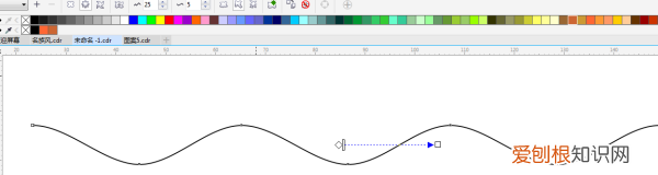 如何在cdr里面画波浪线，cdr怎么画波浪线不均匀