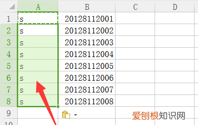 excel一列输入相同内容