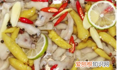 网红泡椒凤爪的做法柠檬配料,网红柠檬泡椒凤爪怎么做才好吃