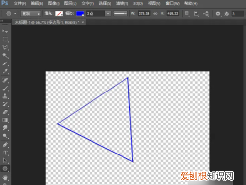 PS三角形要如何画，ps怎么画等腰三角形并填充颜色