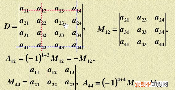 代数余子式和余子式的区别,余子式和代数余子式是什么意思