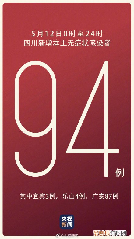 四川新增本土无症状94例，广安这个地方就新增了87例