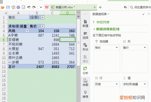 wps数据透视表和数据透视图向导