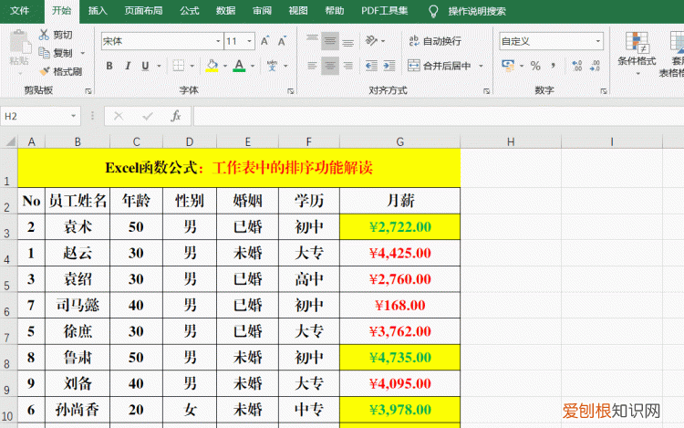 excel工作表中的排序你真的掌握吗