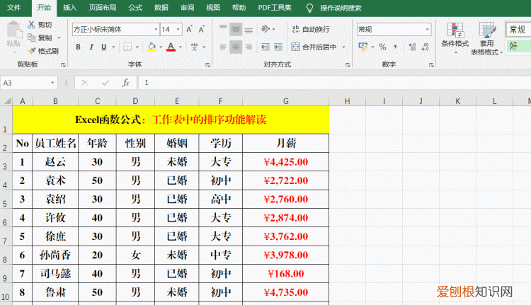 excel工作表中的排序你真的掌握吗