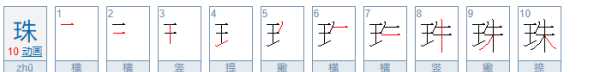 珠宝的珠与什么有关，珠的偏旁与什么有关