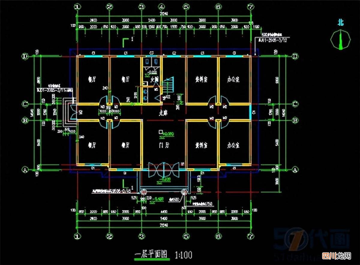 简单cad制图初学图纸 cad初学者简单图纸教程
