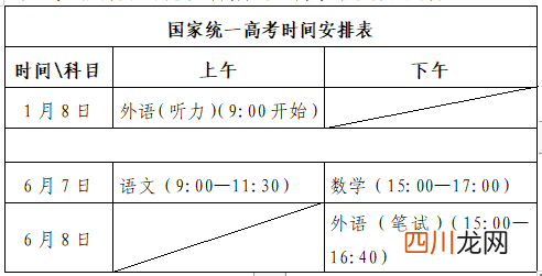 山东高考各科目具体时间安排 山东高考时间2023年时间表