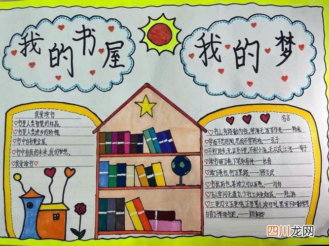 我书屋我的梦手抄报 我的梦手抄报 我的书屋我的梦手抄报