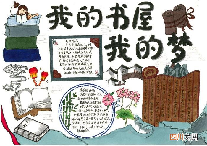 我书屋我的梦手抄报 我的梦手抄报 我的书屋我的梦手抄报